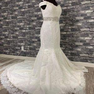 Wedding dress with tags